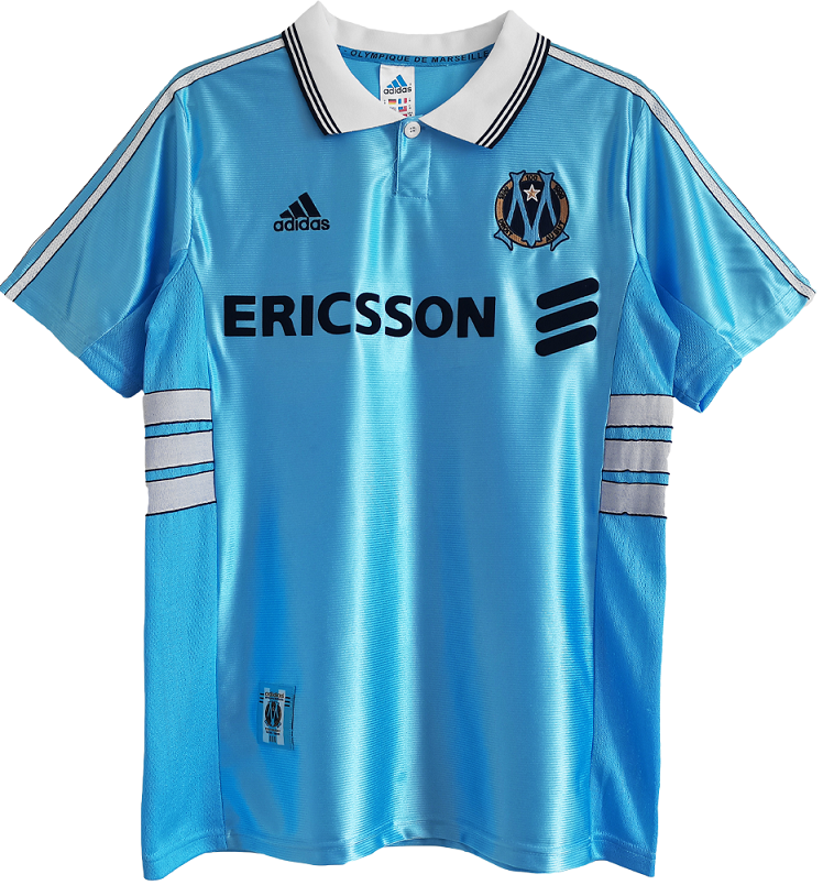 Camisa II Olympique de Marseille 1998 1999 Retro Adidas